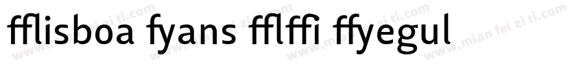 Lisboa Sans LF Regul字体转换